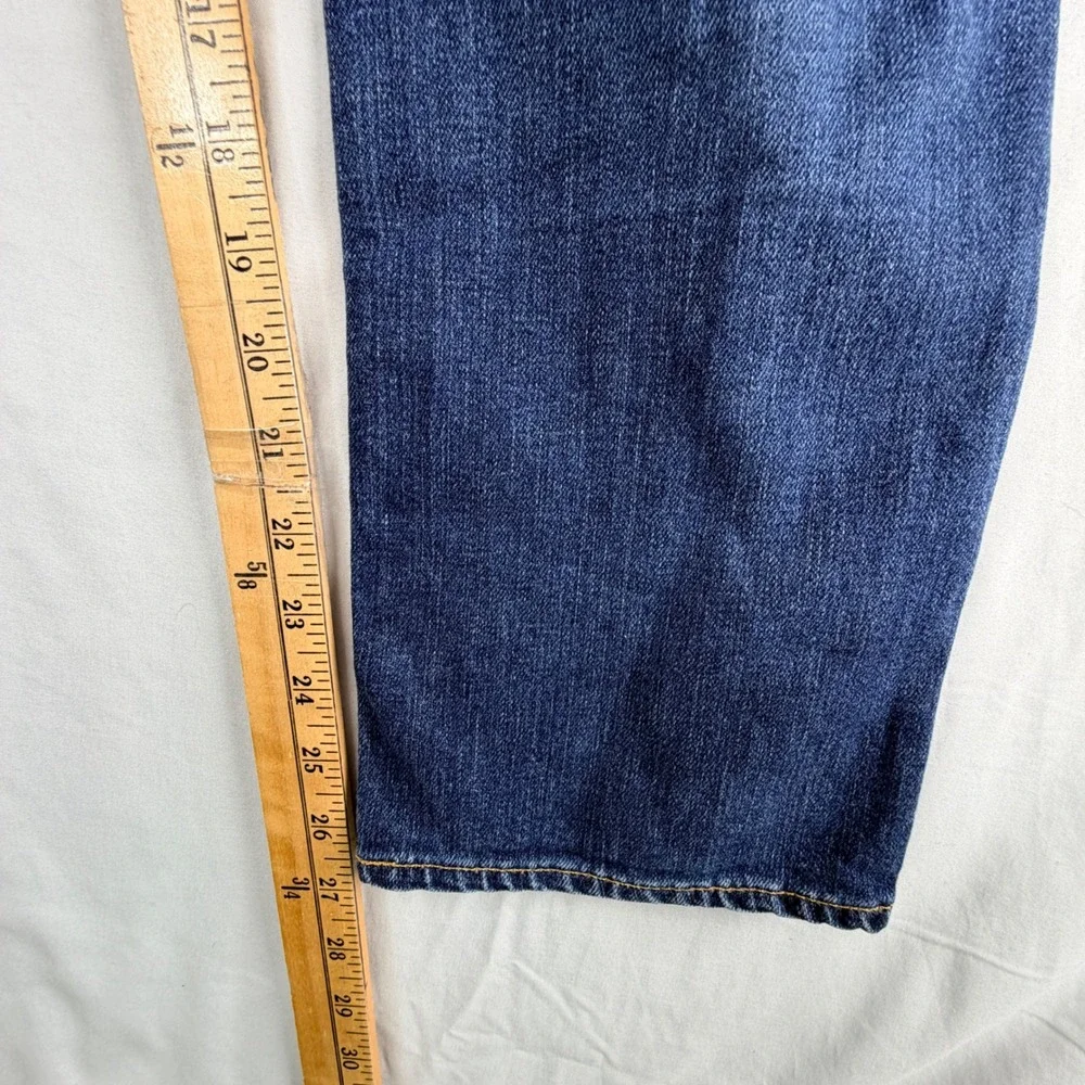 AG Adriano Goldschmied B-Type II Straight Jeans 33 Blue Medium Wash Denim